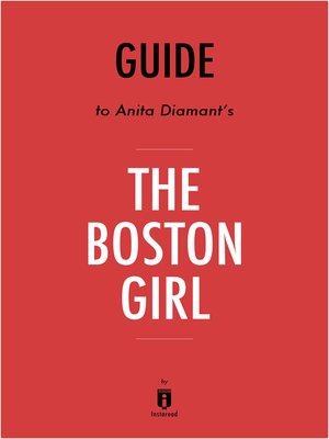 cover image of Guide to Anita Diamant's The Boston Girl by Instaread